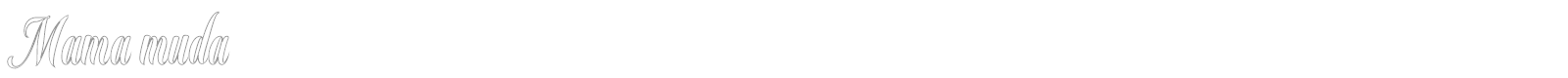 Mama Muda font preview
